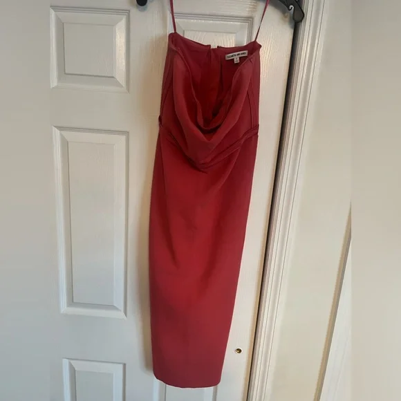 Elizabeth and James Dresses | Elizabeth & James Coral Strapless Midi Dress Size 6 | Color: Pink | Size: 6 | Pm-96338482'S Closet